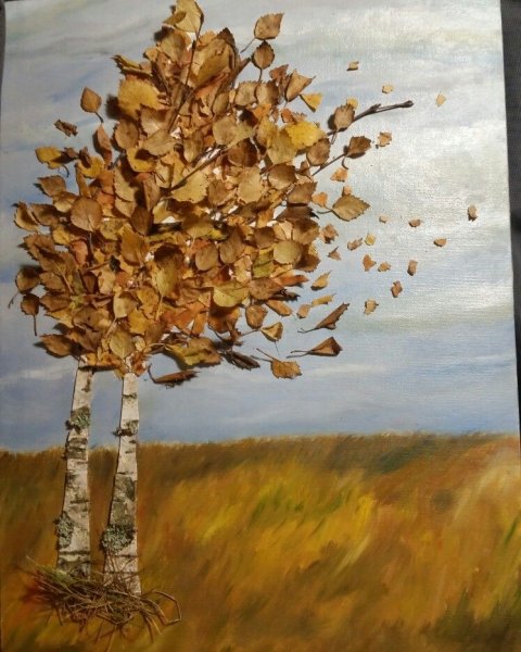 Панно из растительных материалов