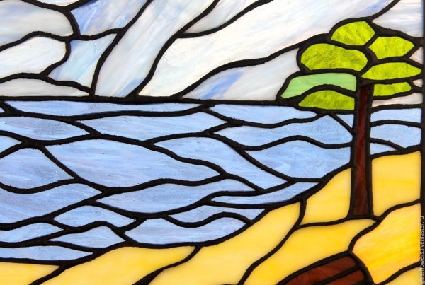 Витраж пейзаж