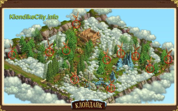 Карта коготь в Клондайке