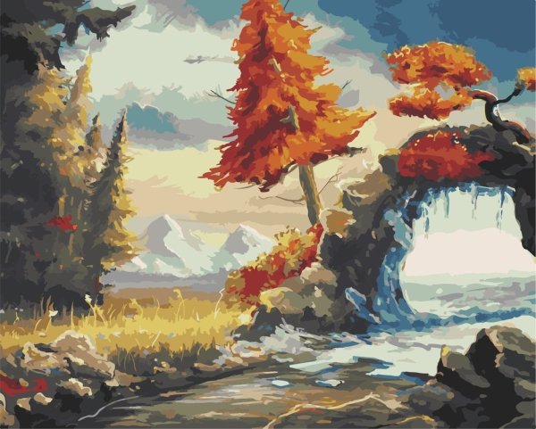 Красивый пейзаж арт