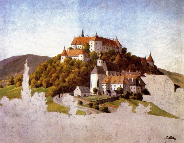 Картины Адольфа Гитлера цветы