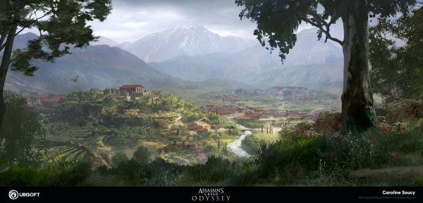 Ассасин Крид Одиссея пейзажи