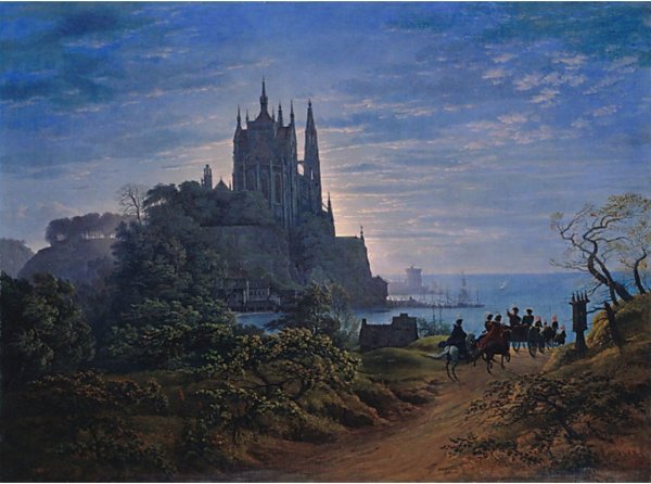 Сказочный средневековый замок