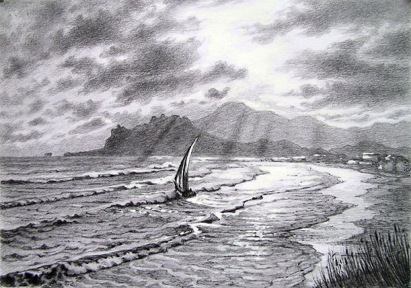 Море карандашом