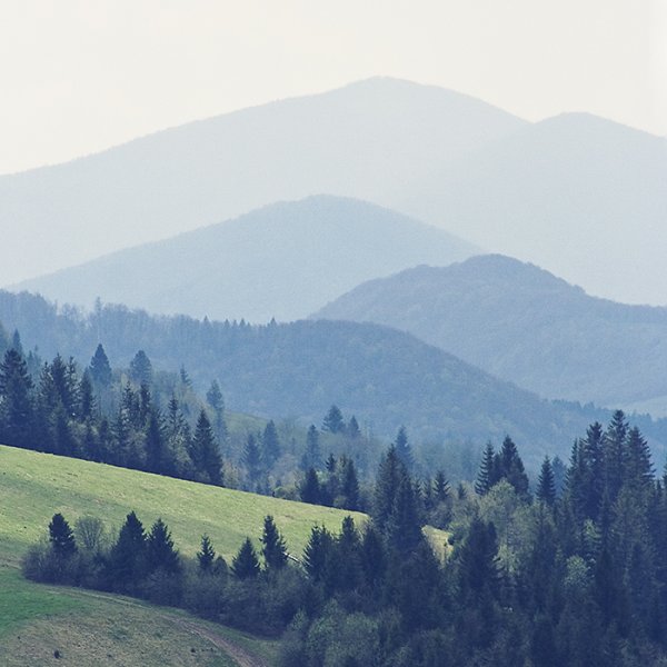 Световоздушная перспектива горы