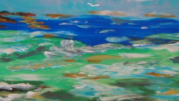 Пейзаж пластилином