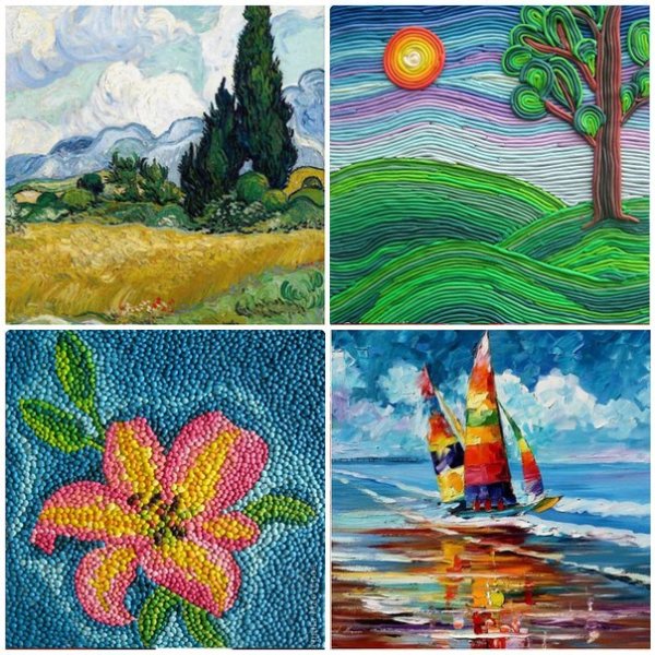 Пейзаж пластилином