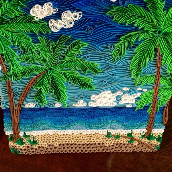 Объемная аппликация море