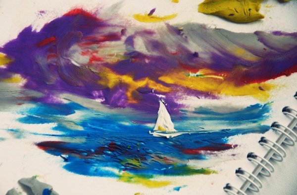 Рисунки пластилином