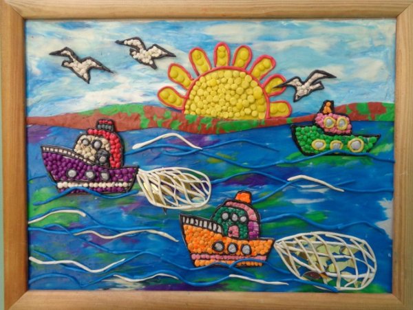 Море пластилином