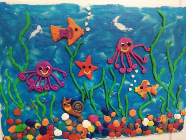 Лепка на тему лето