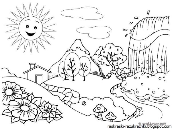 Весна рисунок карандашом