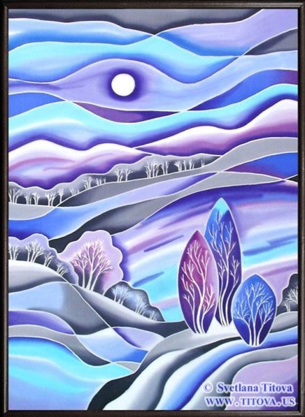 Декоративный пейзаж легкий