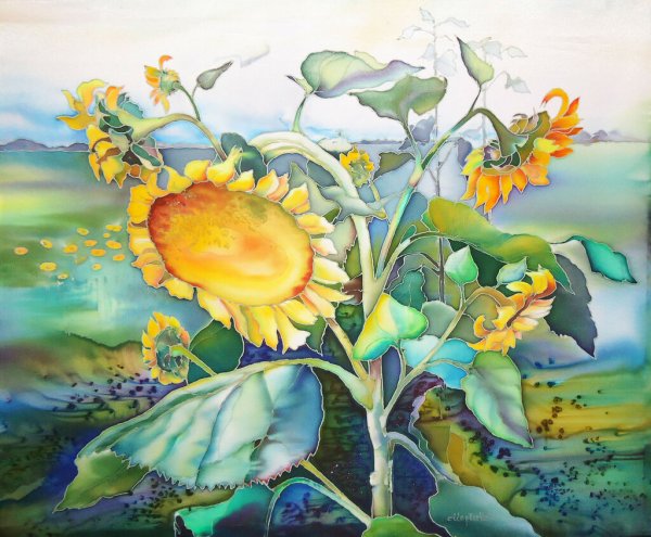 Наташа Фуко художник батик