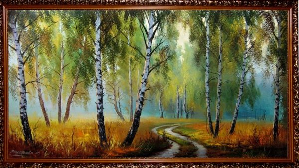 Картина Елены Самарской берёзовяроща