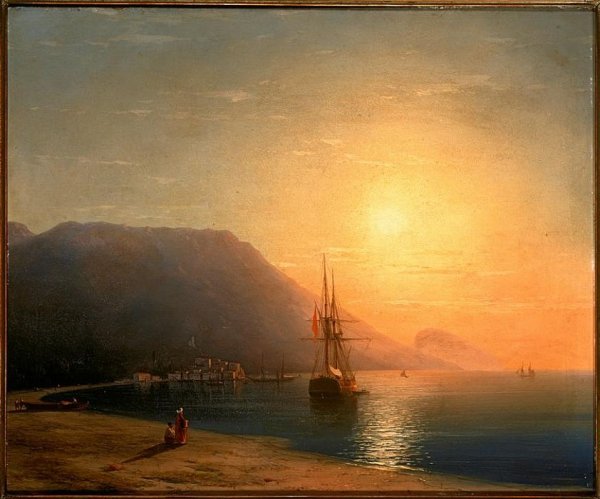 Иван Константинович Айвазовский. Берег моря. Туманное утро. 1850-Е