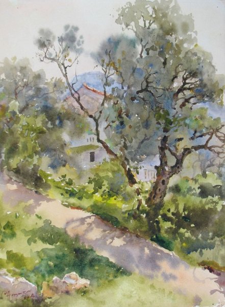 Сергей Алдушкин акварель