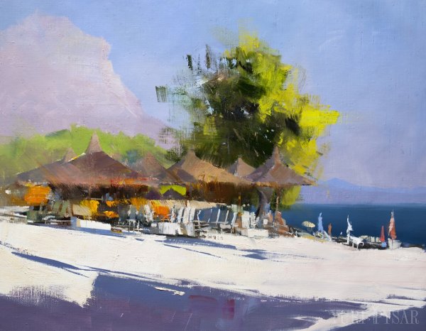 Пейзаж темперой