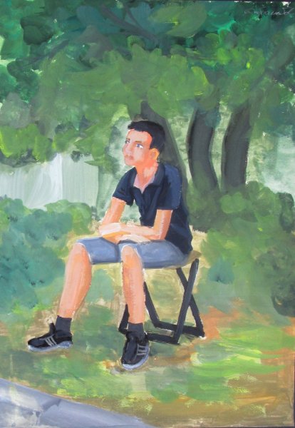 Коровин человек в пленере