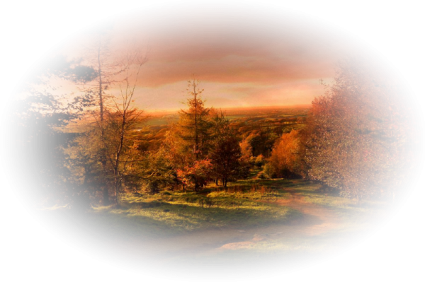 Осень на прозрачном фоне