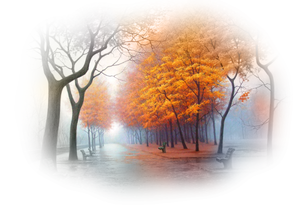 Осень на прозрачном фоне