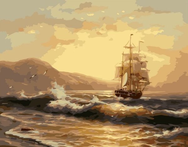 Андре Косслик морской пейзаж