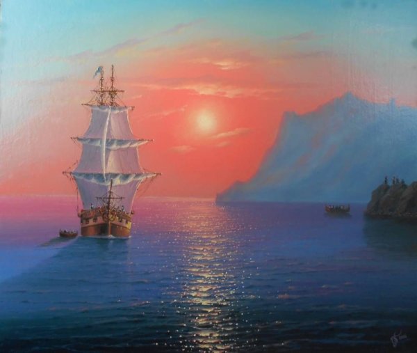 Парусники художника-мариниста Charles Vickery