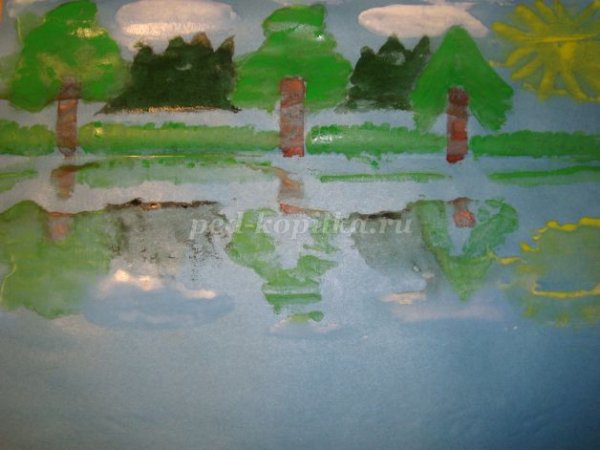 Рисование с отражением в детском саду