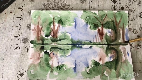 Зеркальная техника рисования