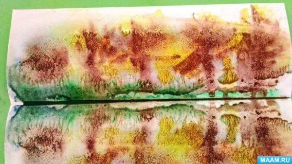 Монотипия Северное сияние