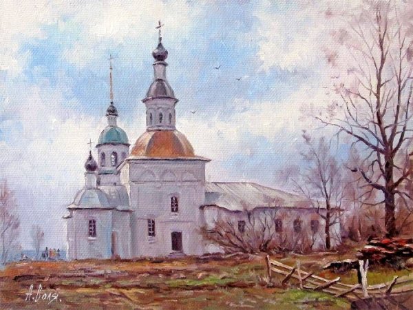 Деревенская Церковь живопись