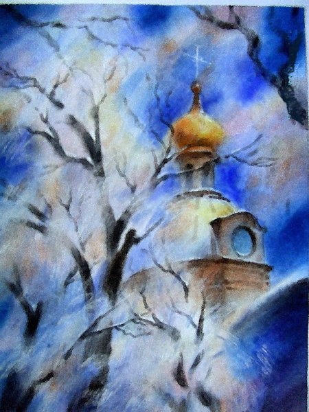 Художник Виктор Зелик зима