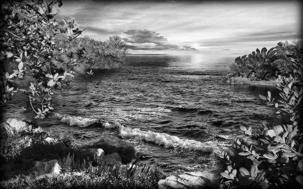 Пейзаж для гравировки на граните