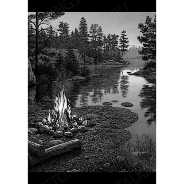 Пейзаж для гравировки