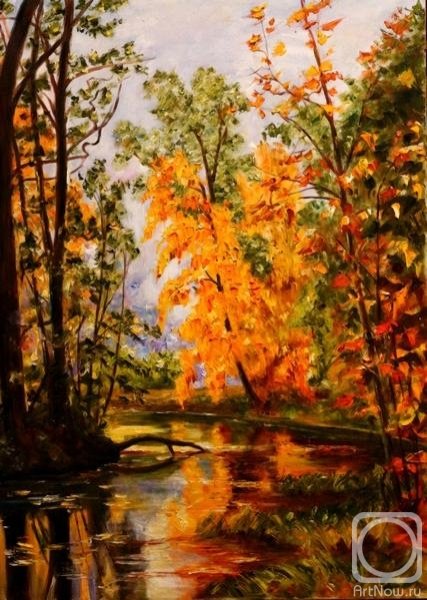 Картина "осенний пейзаж. Парк в Павловске", Шишкин Иван Иванович.