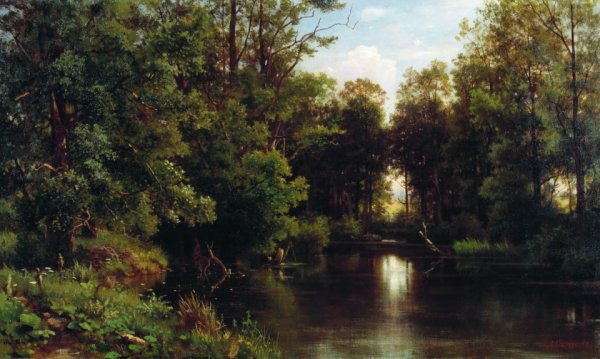 Каменев л л зимний пейзаж 1871