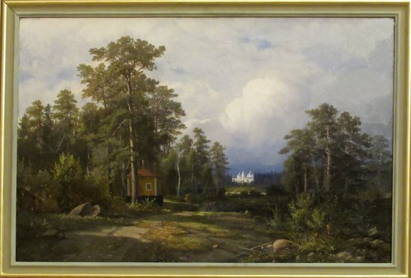 Каменев Лев Львович 1833-1886 пруд в парке