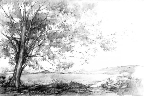 Наброски горного пейзажа