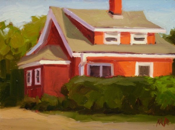 Фьорд Норвегия красный домик