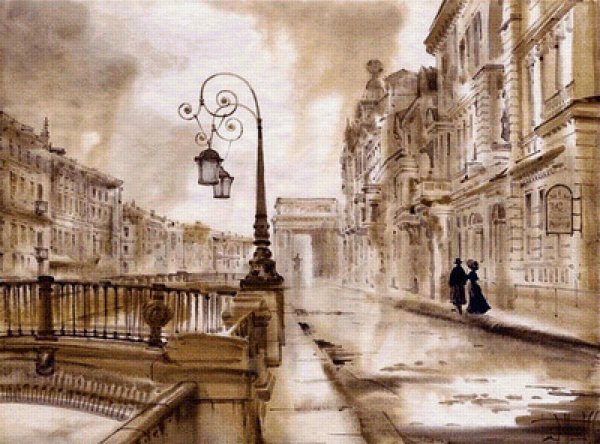 Фреска Аффреско городские улочки