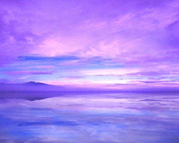 Небо в фиолетовых тонах