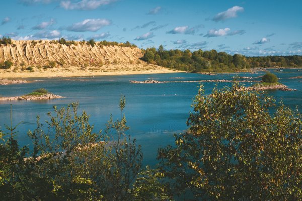 Борницкий карьер водопад