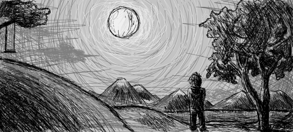 Пейзажи в графике легкие