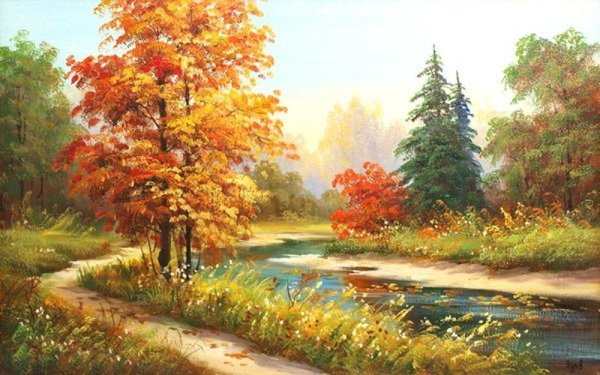 Осенний пейзаж Импрессионизм