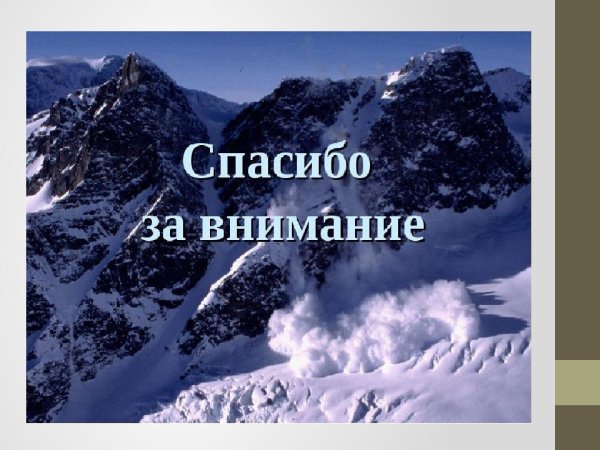 Спасибо за внимание природа