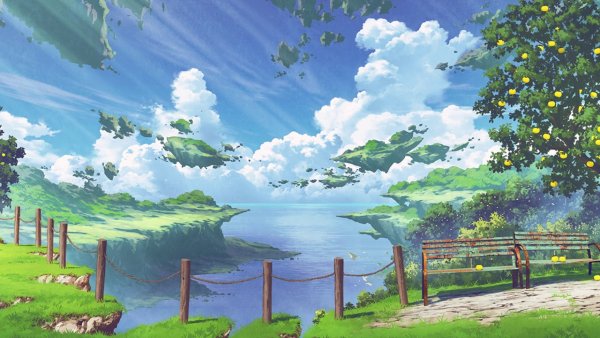 Обои аниме пейзаж
