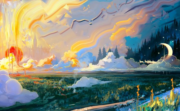 Аниме пейзаж