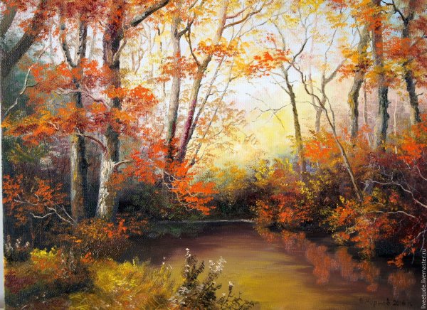 Жуковский Лесное озеро Золотая осень