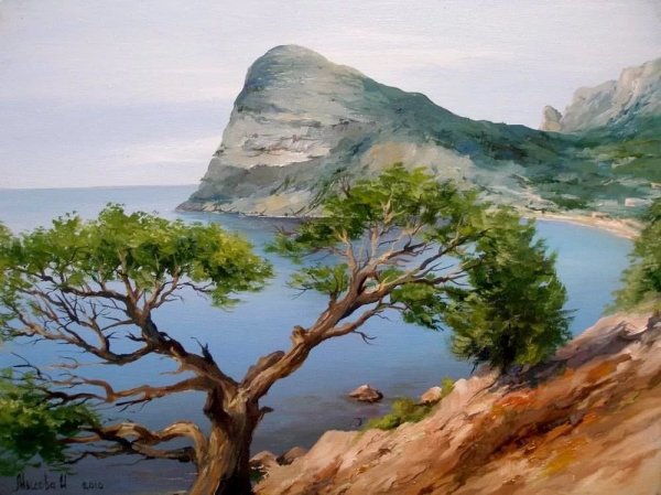 Пейзаж для рисования пастелью