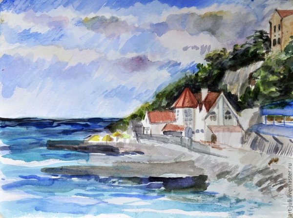 Крымские пейзажи мастихином